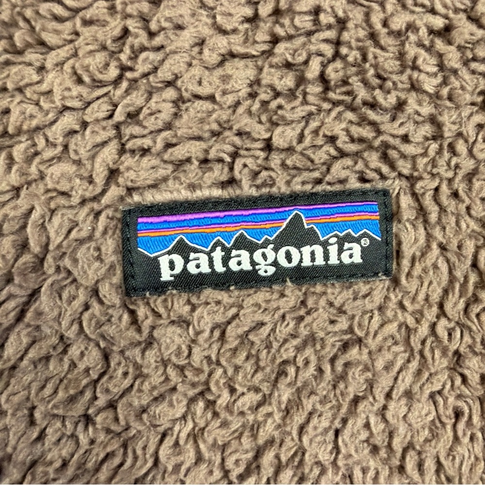 Patagonia Sherpa Fleece Hoodie Pullover Mens Small Brown 1/2 Zip - Picture 8 of 14